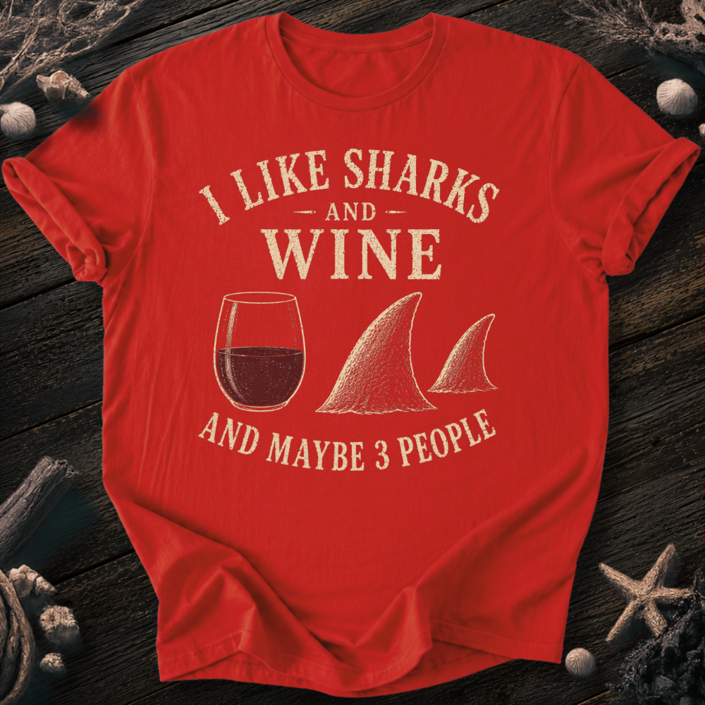 I Like Sharks and Wine T-Shirt