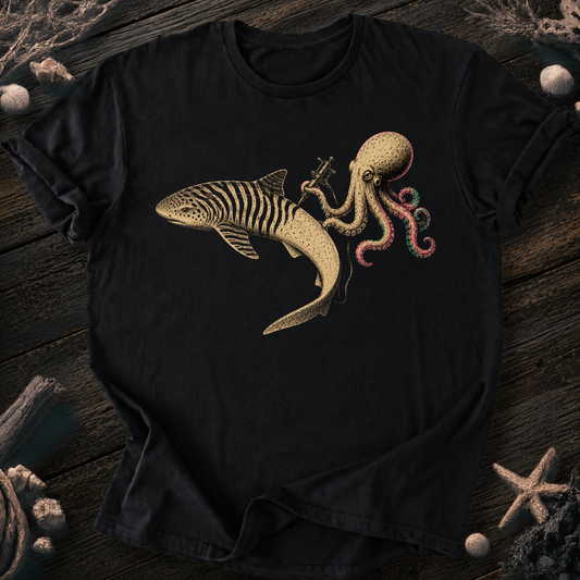Shark Zebra Tattoo T-Shirt