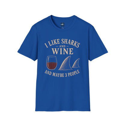 I Like Sharks and Wine T-Shirt