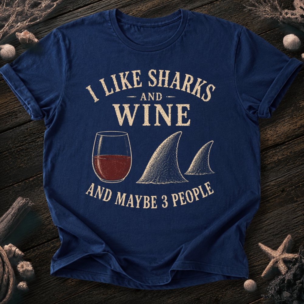 I Like Sharks and Wine T-Shirt