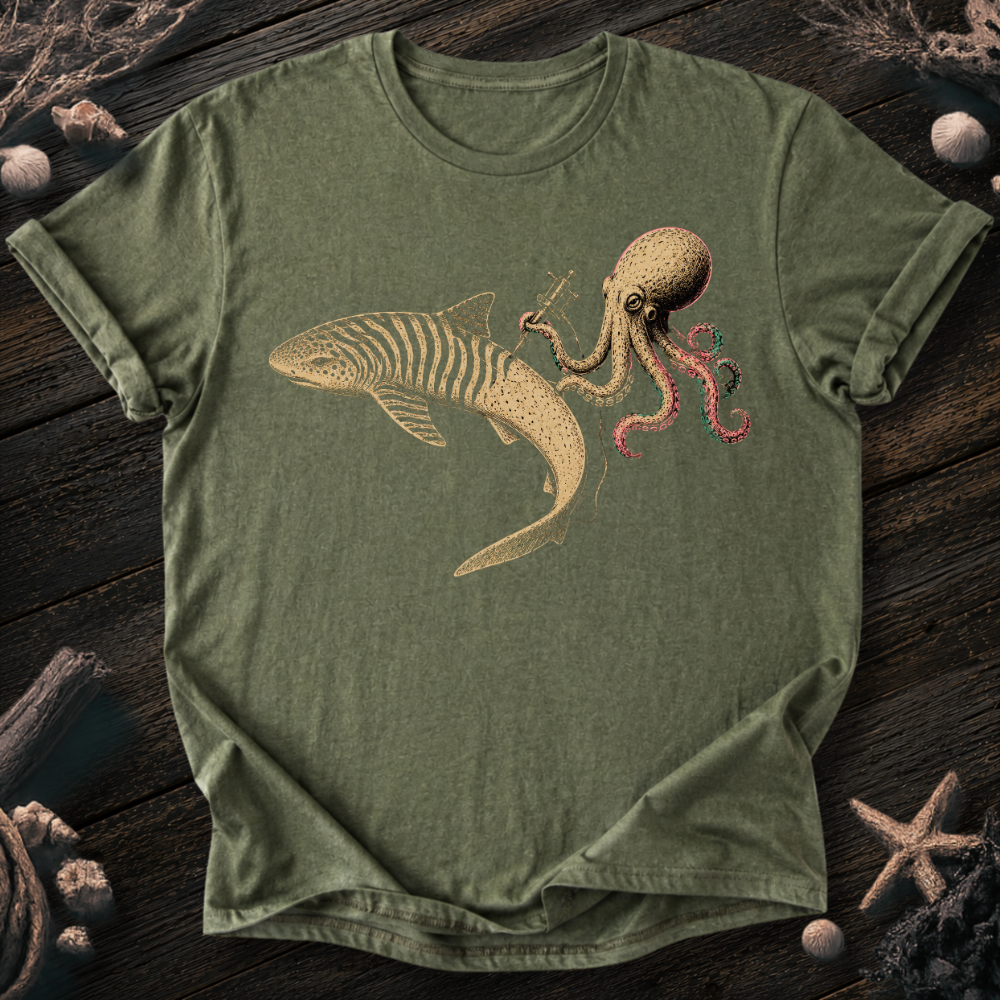 Shark Zebra Tattoo T-Shirt