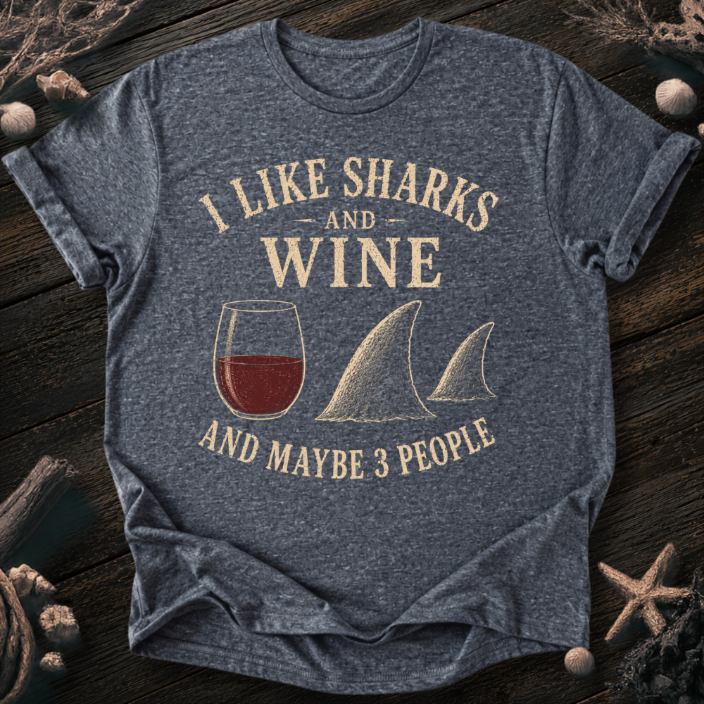 I Like Sharks and Wine T-Shirt