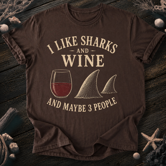 I Like Sharks and Wine T-Shirt